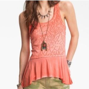 Free people Rally Peplum Tank EUC